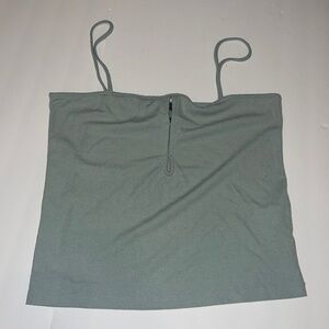 FREE w/purchase 😌 Forever 21 Sage Green Slit Spaghetti Top